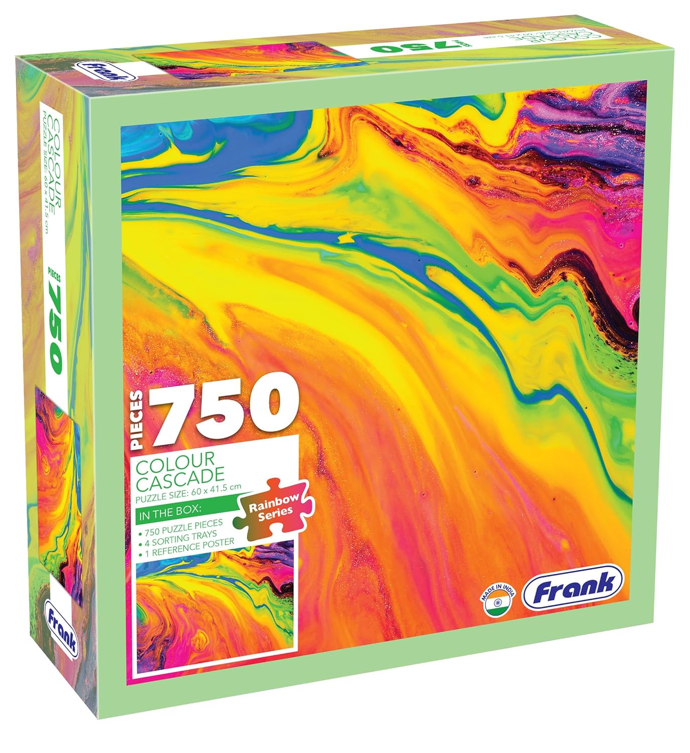 Frank Colour Cascade 750 Piece Jigsaw Puzzle for Kids 15+Years and Adults- Puzzles for Focus, Memory, Mental Boost - 34805