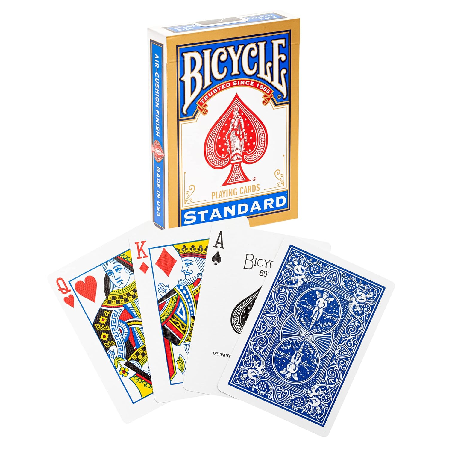 Bicycle Standard Rider Back Playing Cards, Red & Blue for Adults, Pack of 1