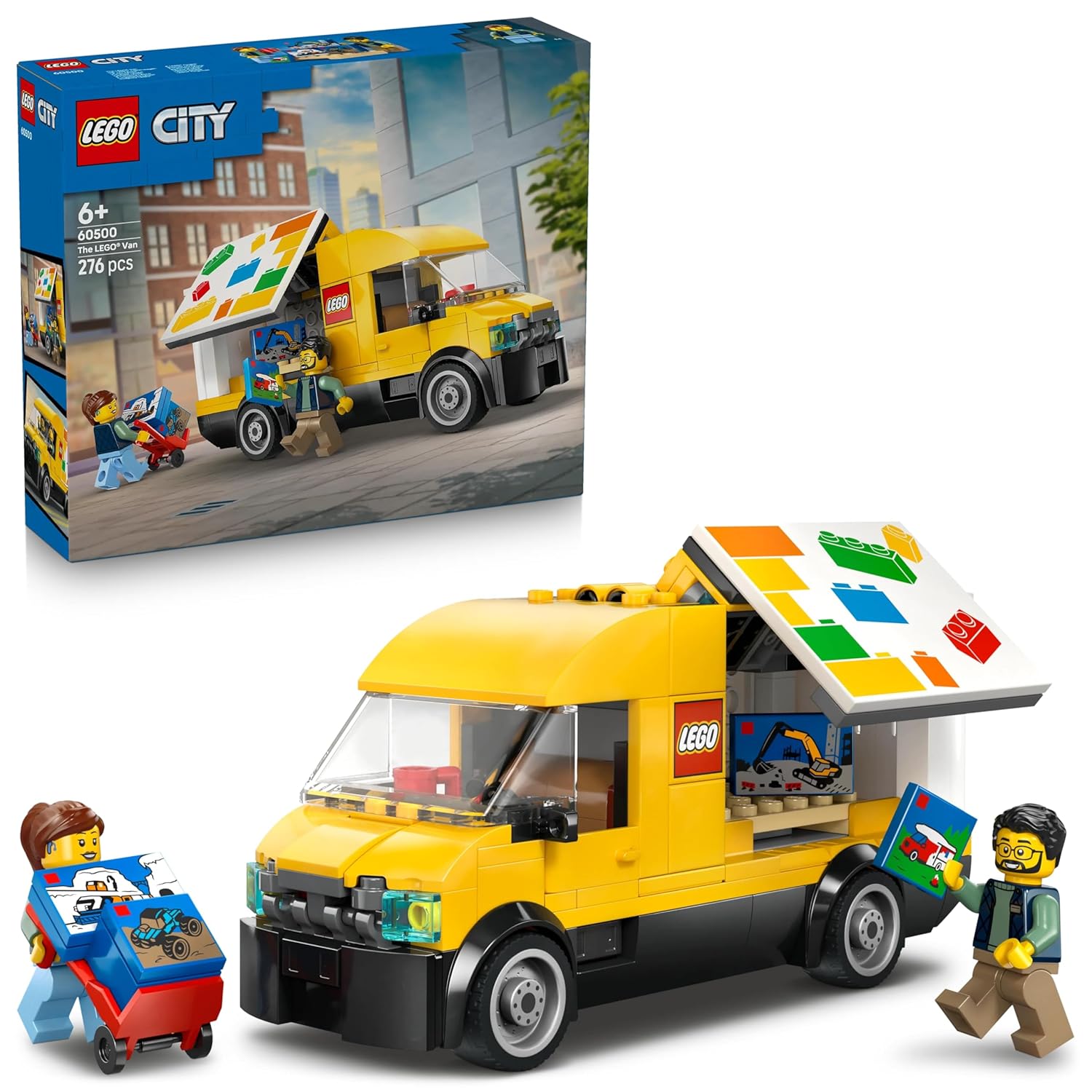 LEGO City: The Van - Toy Building Set for Fans of Car Playsets Ages 6+ - 2 Minifigures - 60500