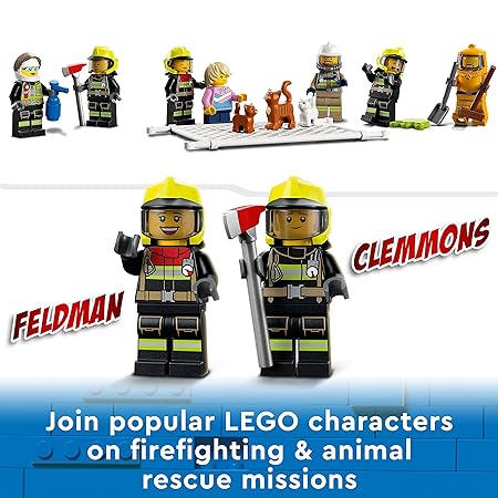 LEGO 60321 City Fire Brigade Building Kit - 766 Pcs - Multicolor (Box Damaged)