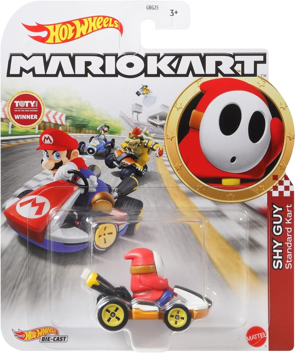 Hot Wheels Mario Kart -  Mini Cars Mattel - Shy Guy - GBG25-954T