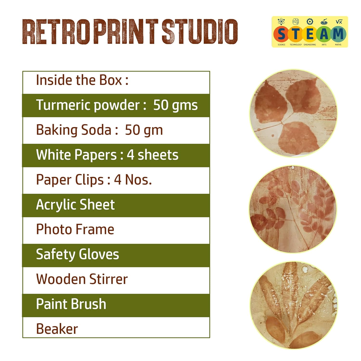 FLO Toys Retro Print Studio Art Kit for Kids & Adults | Create Vintage Leaf & Flower Sun Prints | DIY Botanical Nature Printmaking Set | Gift for Ages 8+ | Eco-Friendly STEM Craft Kit