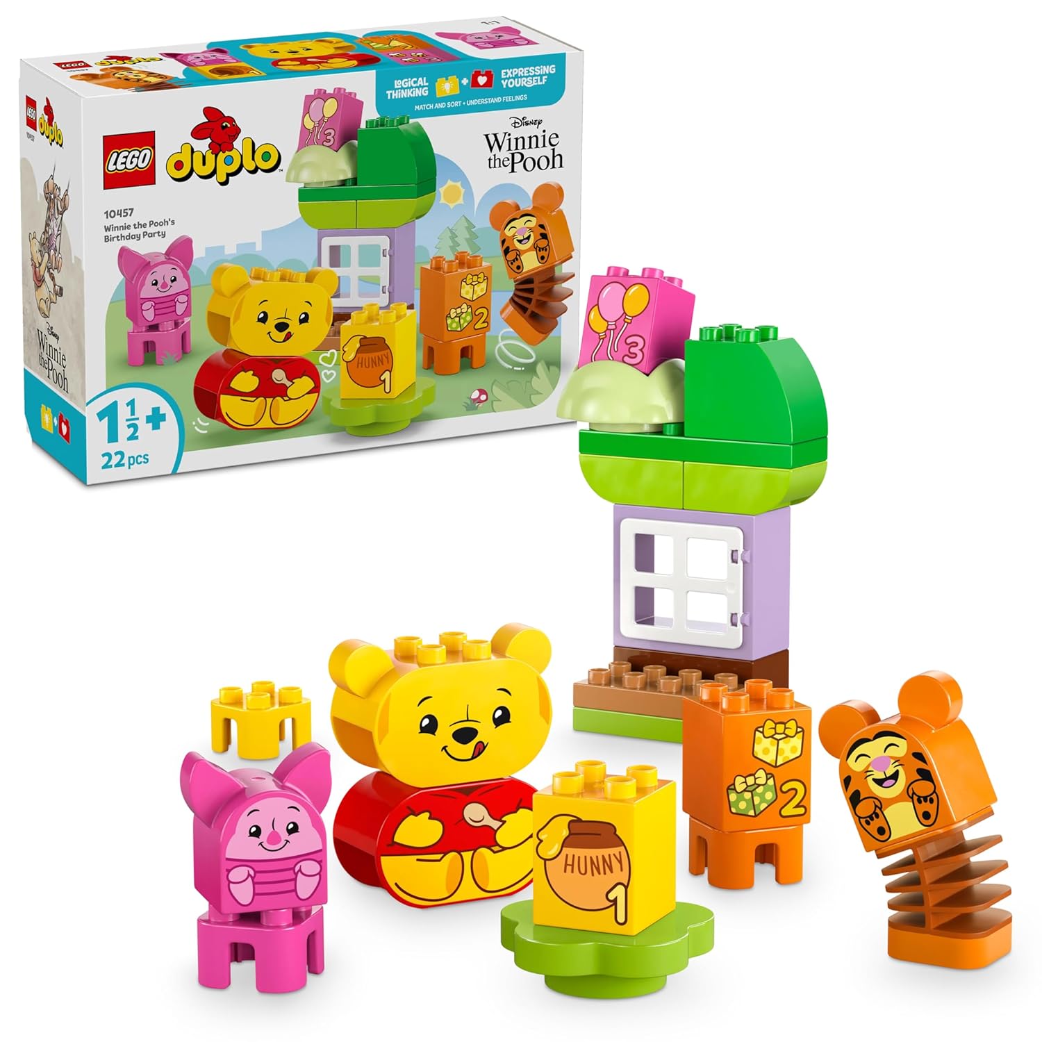 LEGO DUPLO | Disney Winnie The Pooh’s Birthday Party Building Set 10457 Building Blocks Toys for Gift for Boys and Girls