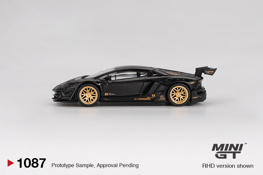Mini GT LB★WORKS Lamborghini Aventador Limited Edition Matte Black - #1087