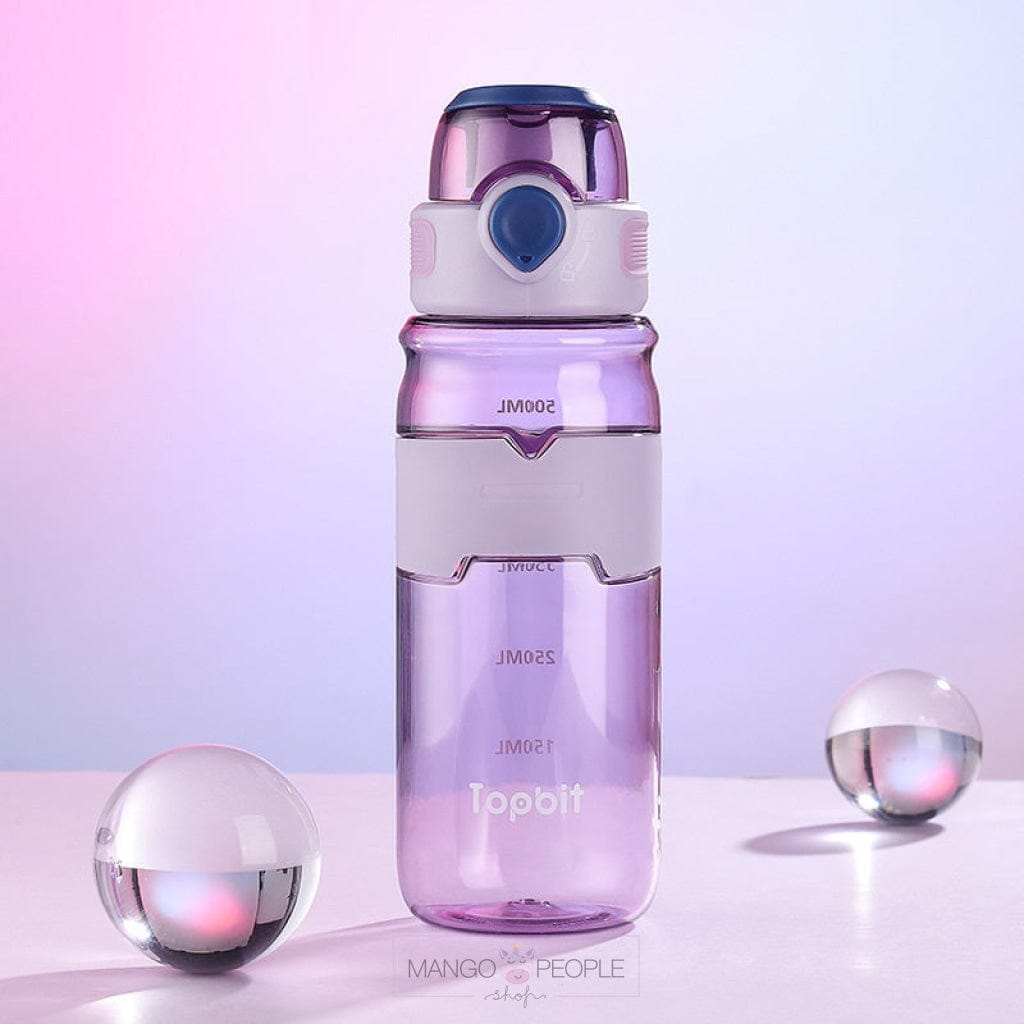 Plastic Bottle - 600ml | Leakproof, Durable, Non-Toxic Water Bottle with Measure Scale