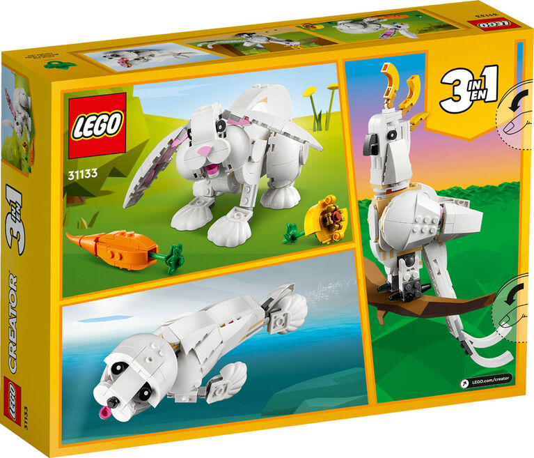 LEGO 31133 Creator 3in1 White Rabbit Building Toy Set - 258 Pieces