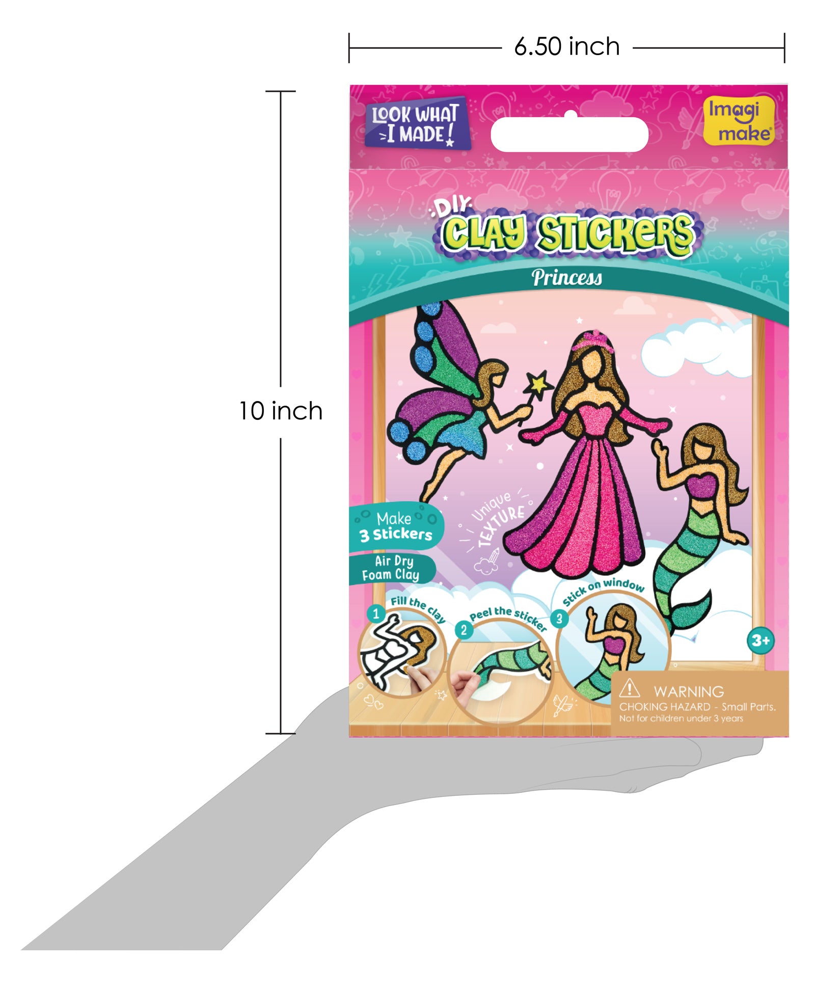 Imagi Make Fleximos Window Art Princess Sticker - Multicolour