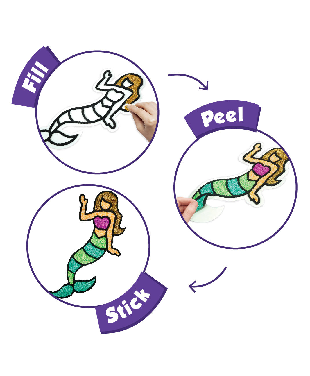 Imagi Make Fleximos Window Art Princess Sticker - Multicolour