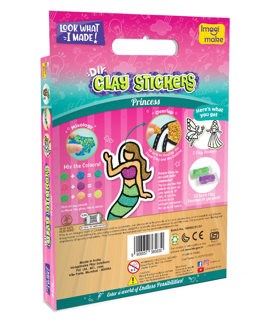 Imagi Make Fleximos Window Art Princess Sticker - Multicolour