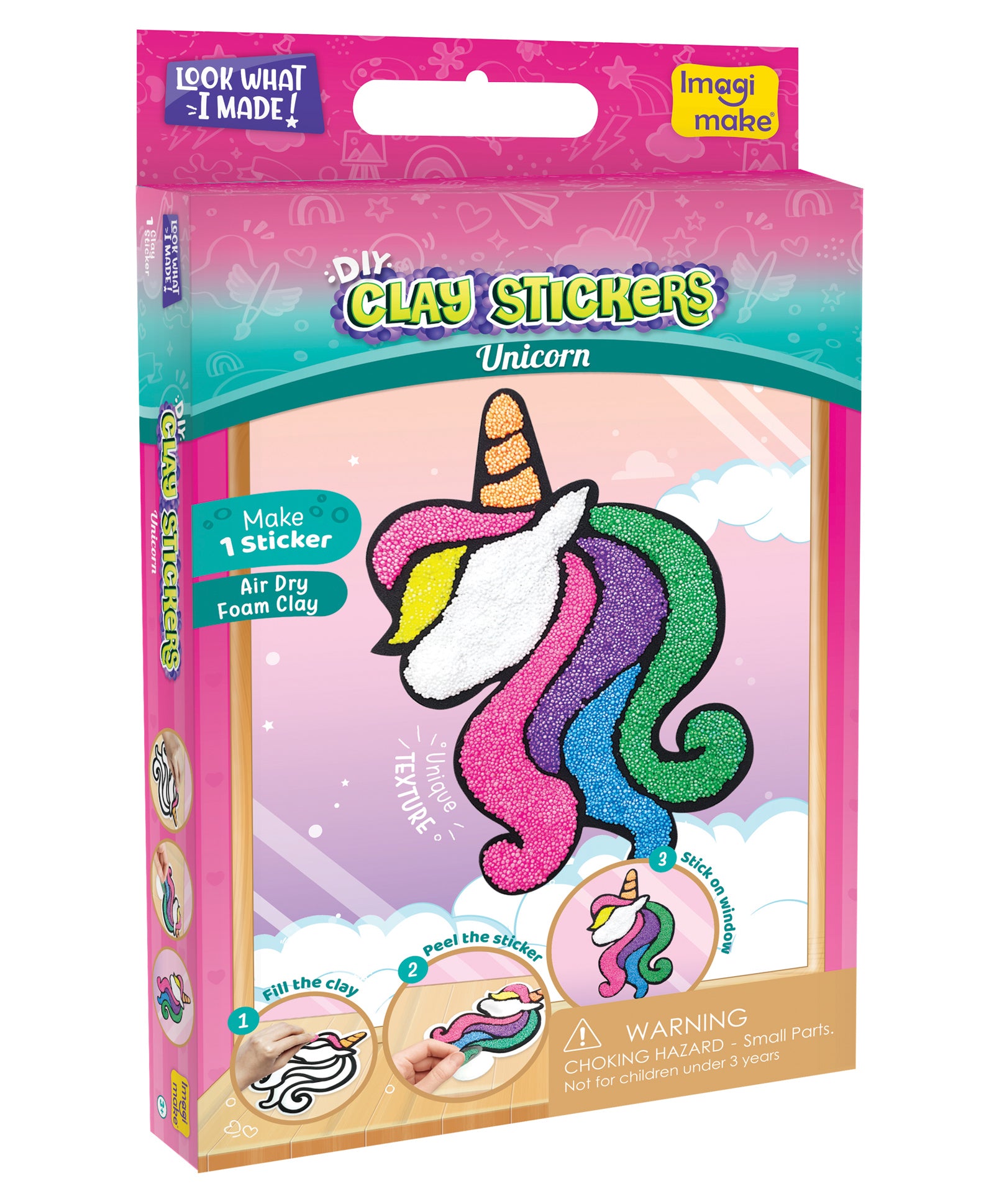 Imagi Make Fleximos Window Art Unicorn Sticker - Multicolour