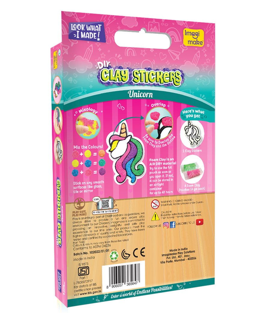 Imagi Make Fleximos Window Art Unicorn Sticker - Multicolour