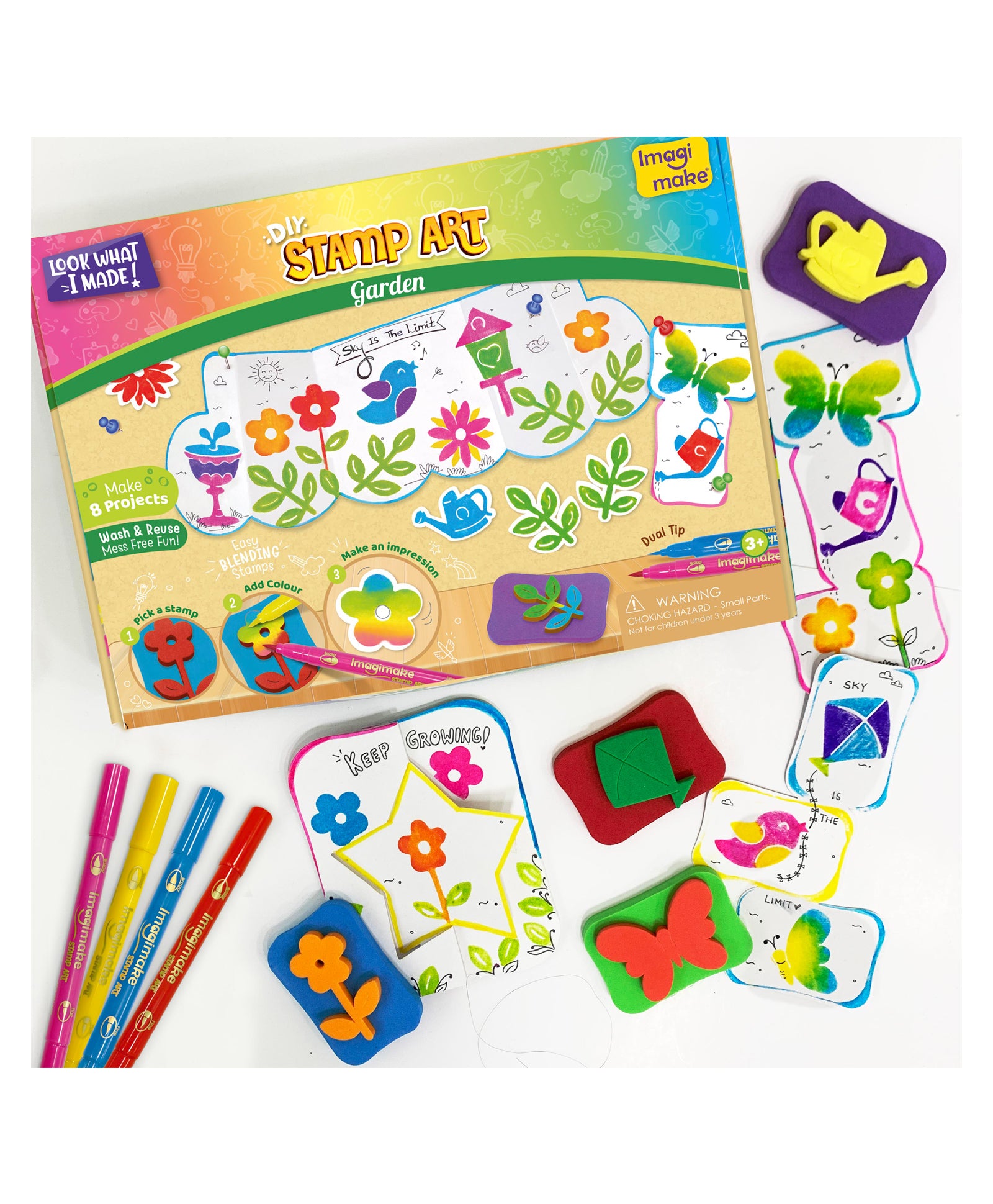 Imagimake Stamp Art Garden Kit - Multicolour