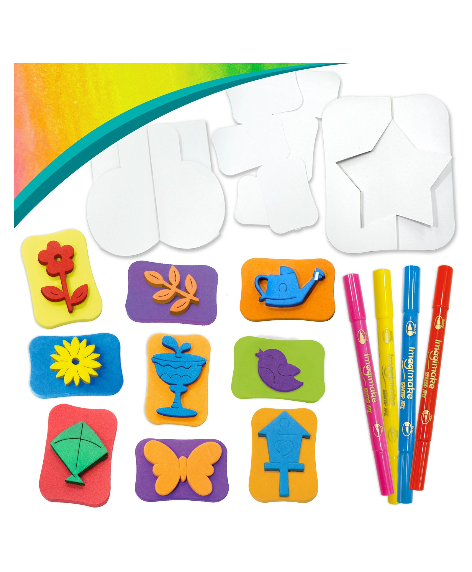 Imagimake Stamp Art Garden Kit - Multicolour