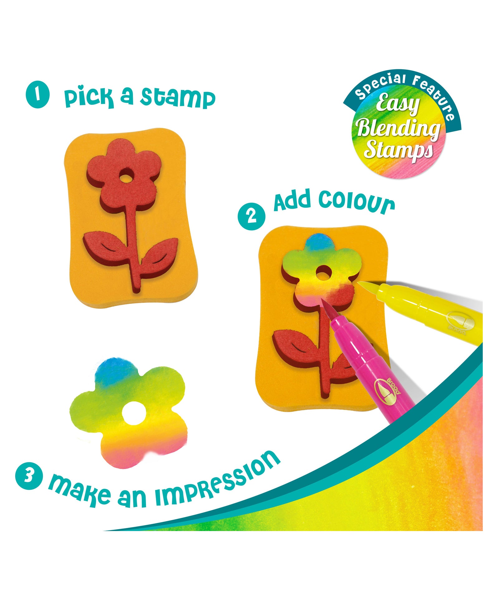 Imagimake Stamp Art Garden Kit - Multicolour