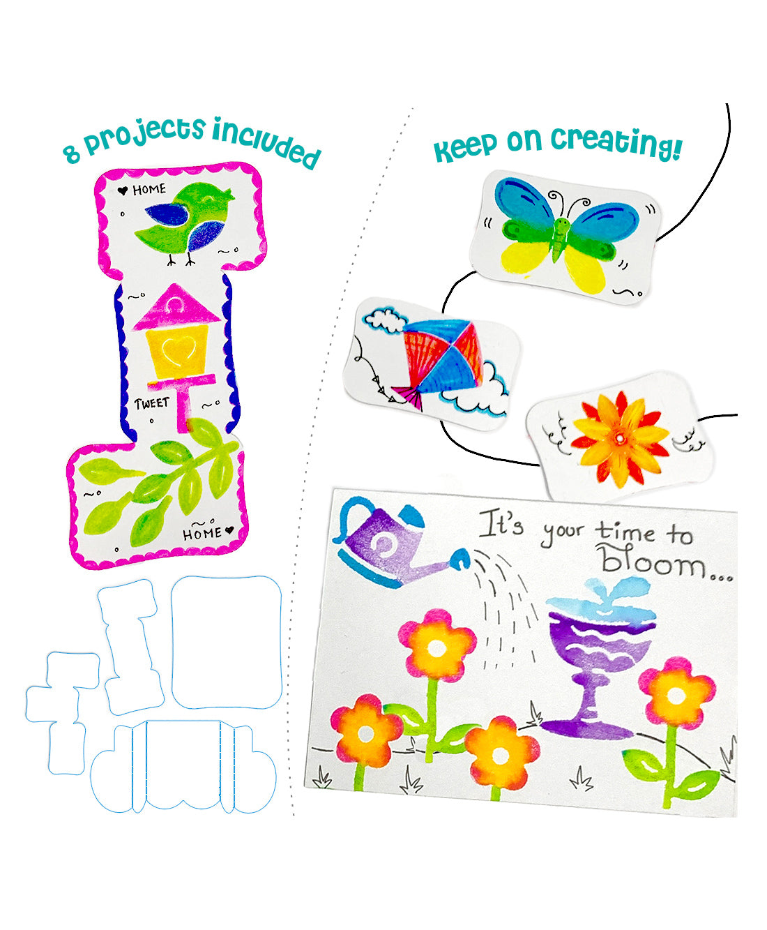 Imagimake Stamp Art Garden Kit - Multicolour
