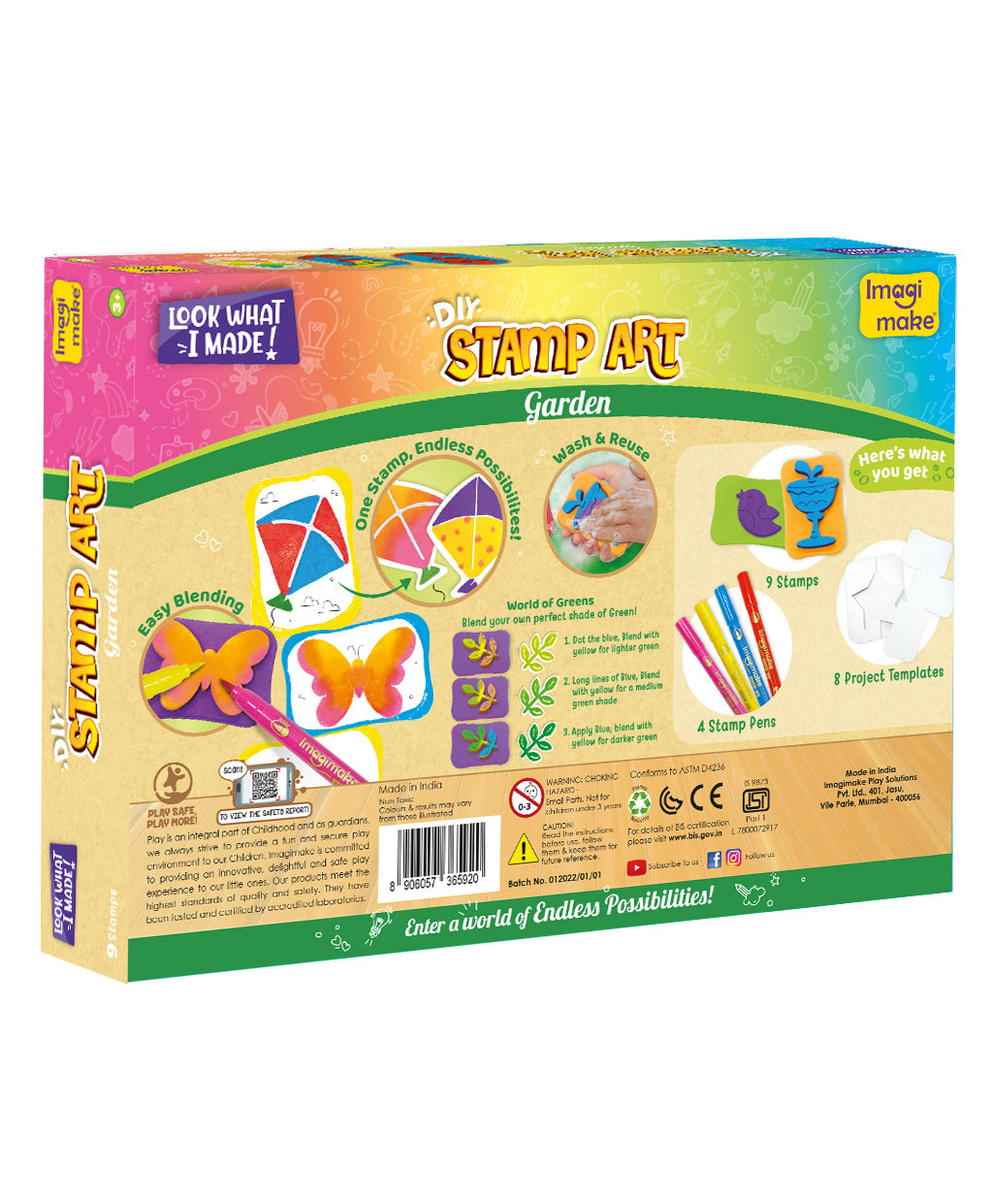 Imagimake Stamp Art Garden Kit - Multicolour