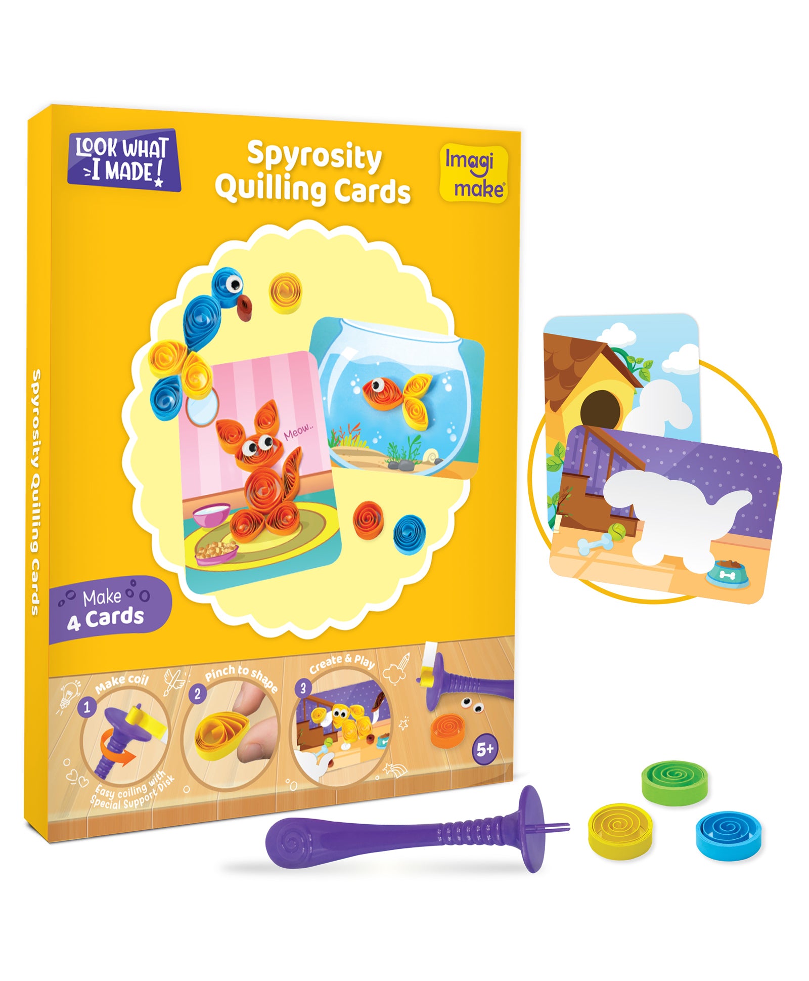 Imagimake 5 in 1 Awesome Craft Kit Multicolor - 63 Pieces