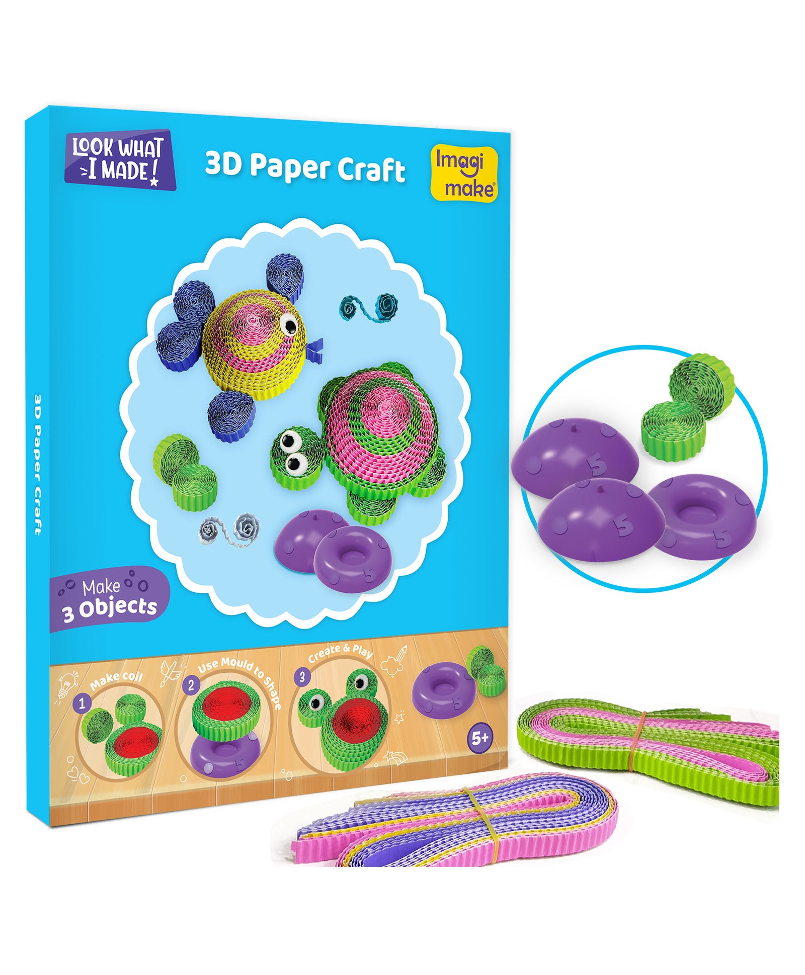 Imagimake 5 in 1 Awesome Craft Kit Multicolor - 63 Pieces