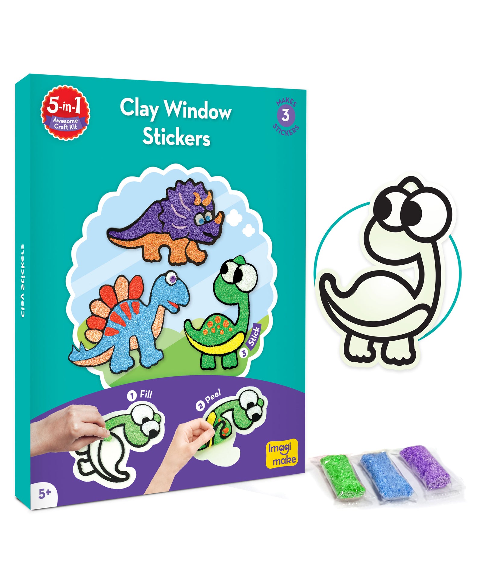 Imagimake 5 in 1 Awesome Craft Kit Multicolor - 63 Pieces