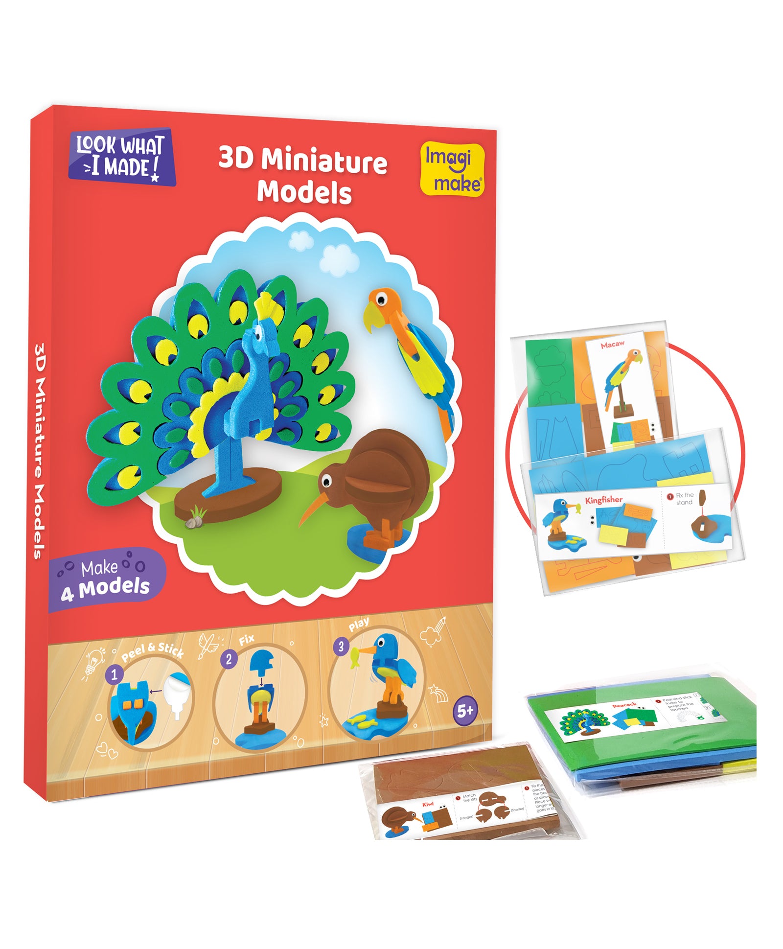 Imagimake 5 in 1 Awesome Craft Kit Multicolor - 63 Pieces