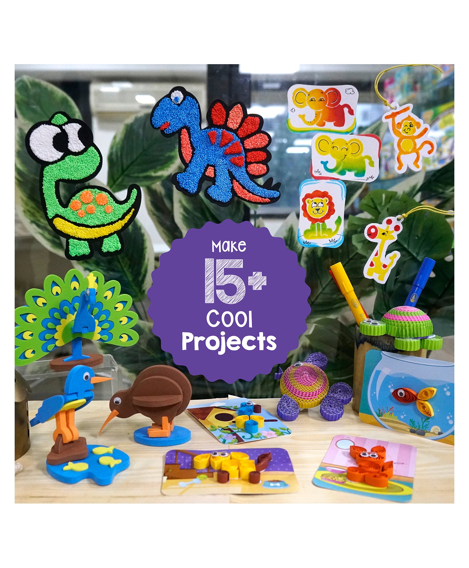 Imagimake 5 in 1 Awesome Craft Kit Multicolor - 63 Pieces