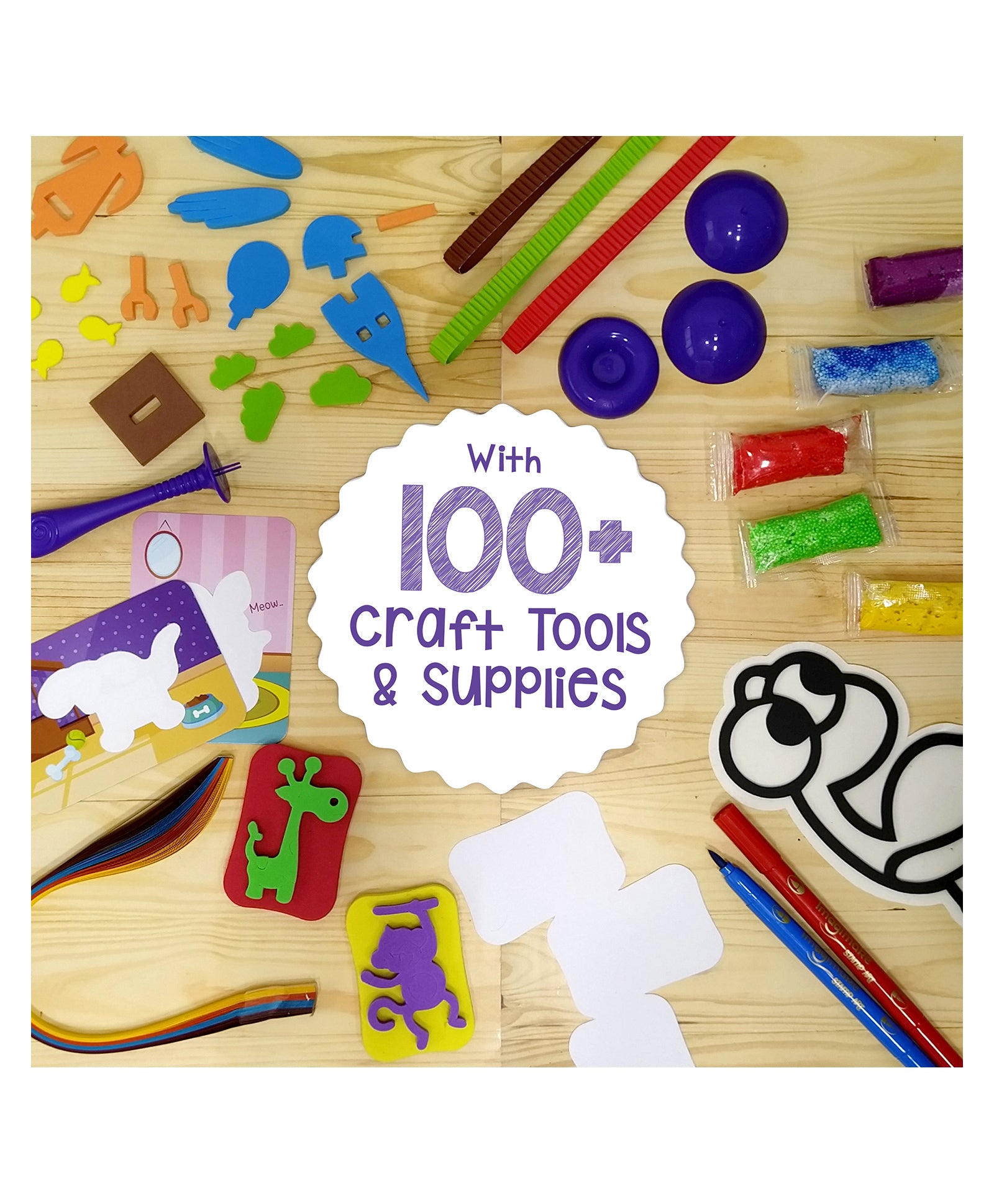 Imagimake 5 in 1 Awesome Craft Kit Multicolor - 63 Pieces