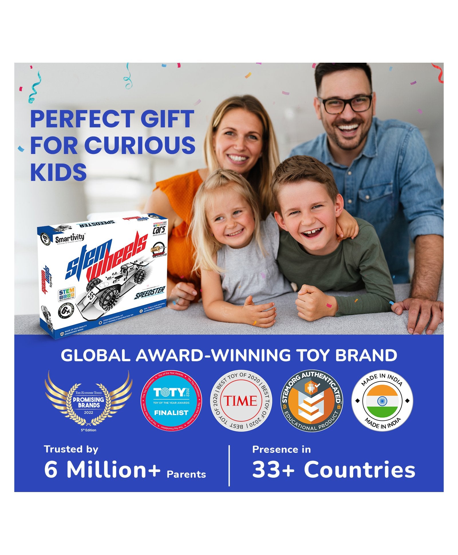 Smartivity Stem Wheels Speedster DIY Building Construction Activity Kit