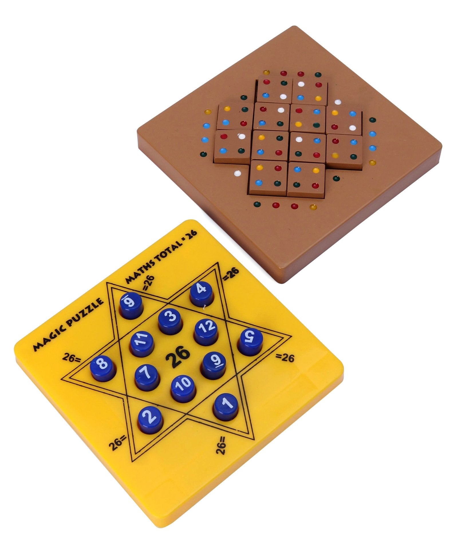 Ratnas Mastermind Board Puzzle Set-2 Multicolor - 12 Pieces