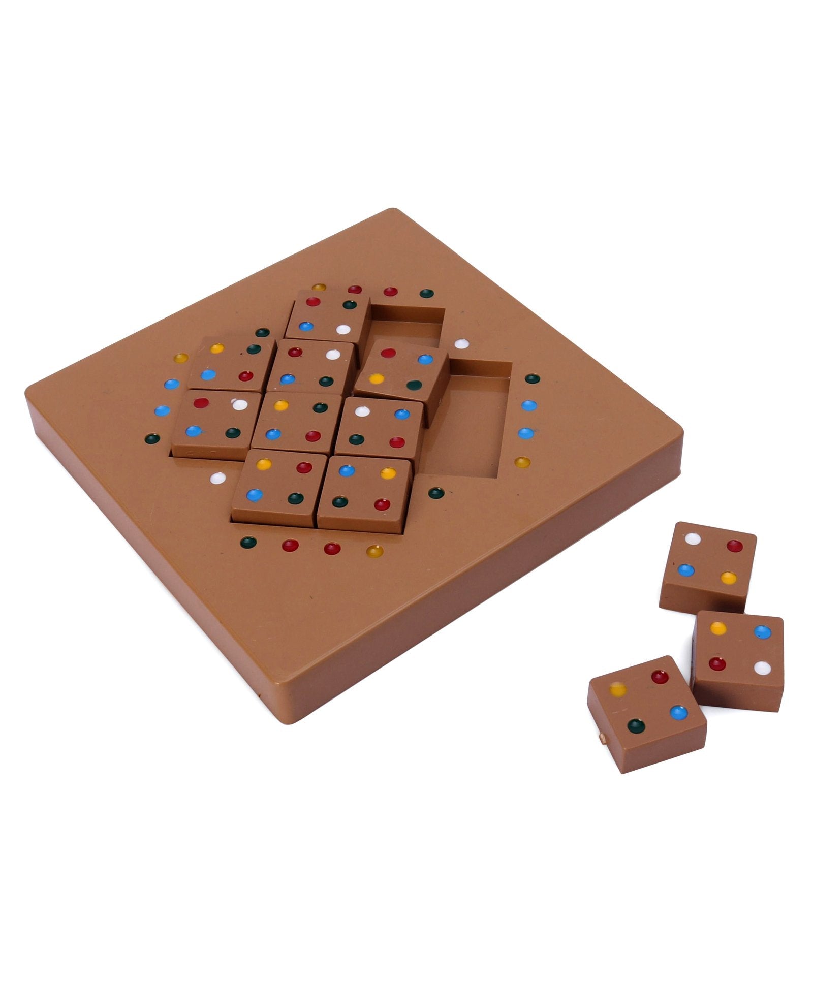 Ratnas Mastermind Board Puzzle Set-2 Multicolor - 12 Pieces