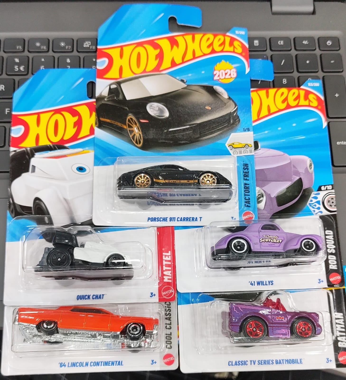 Hot Wheels Mainline - Combo Pack of 5 Cars - Long Card - H Case 2026 - 01