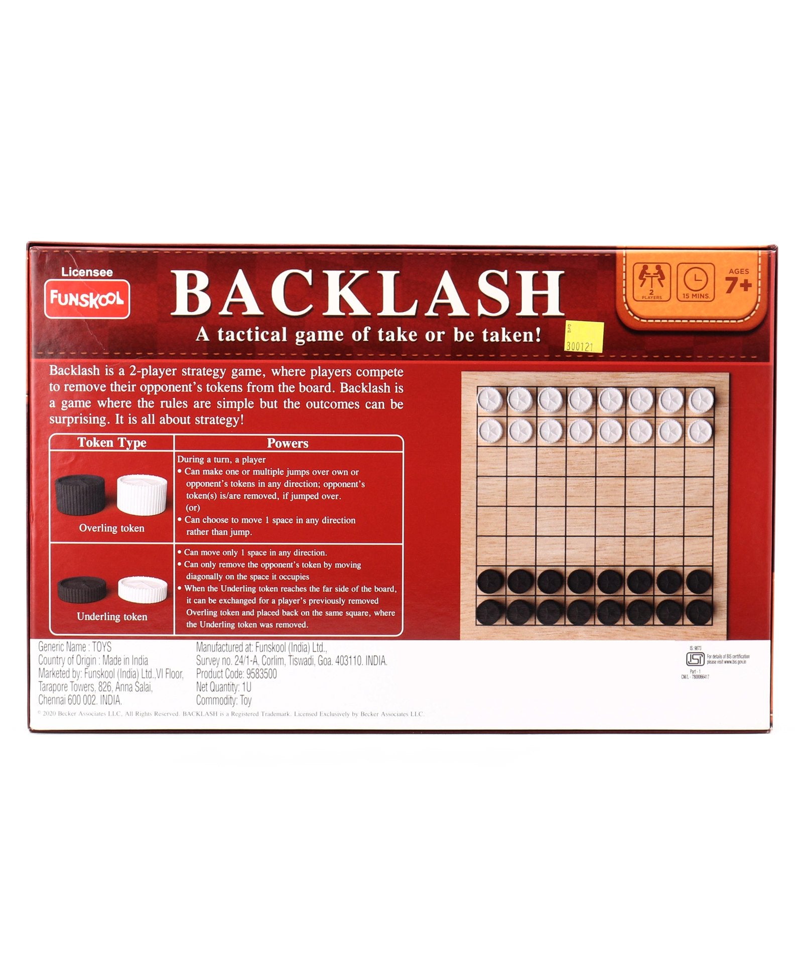 Funskool Backlash Board Game - Multicolor – Kidsinfy.in
