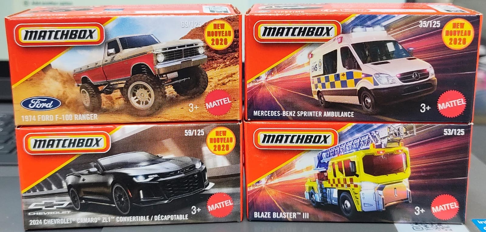 Matchbox Mainline - Combo Pack of 4 Cars - DNK70 - 002