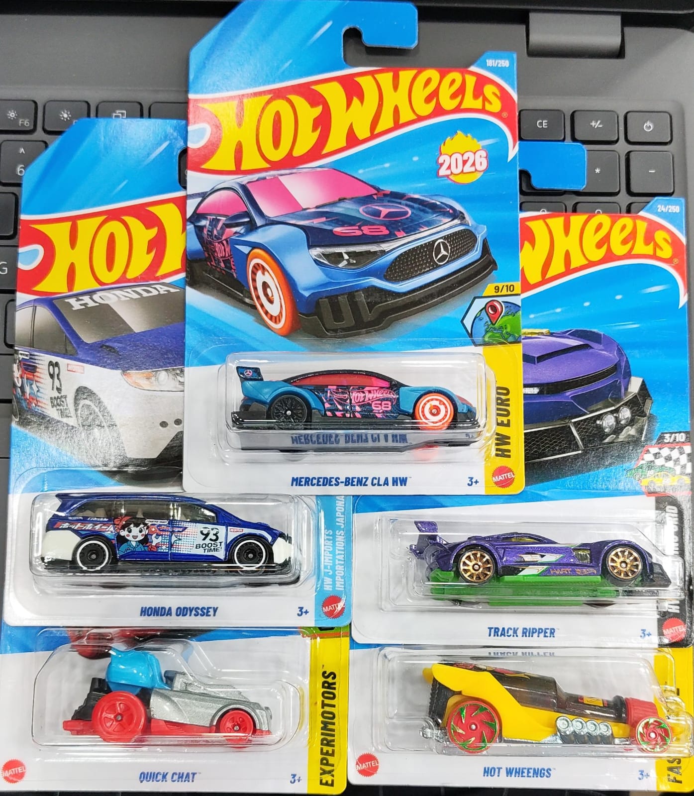 Hot Wheels Mainline - Mix Combo Pack of 5 Cars - Long Card - 001