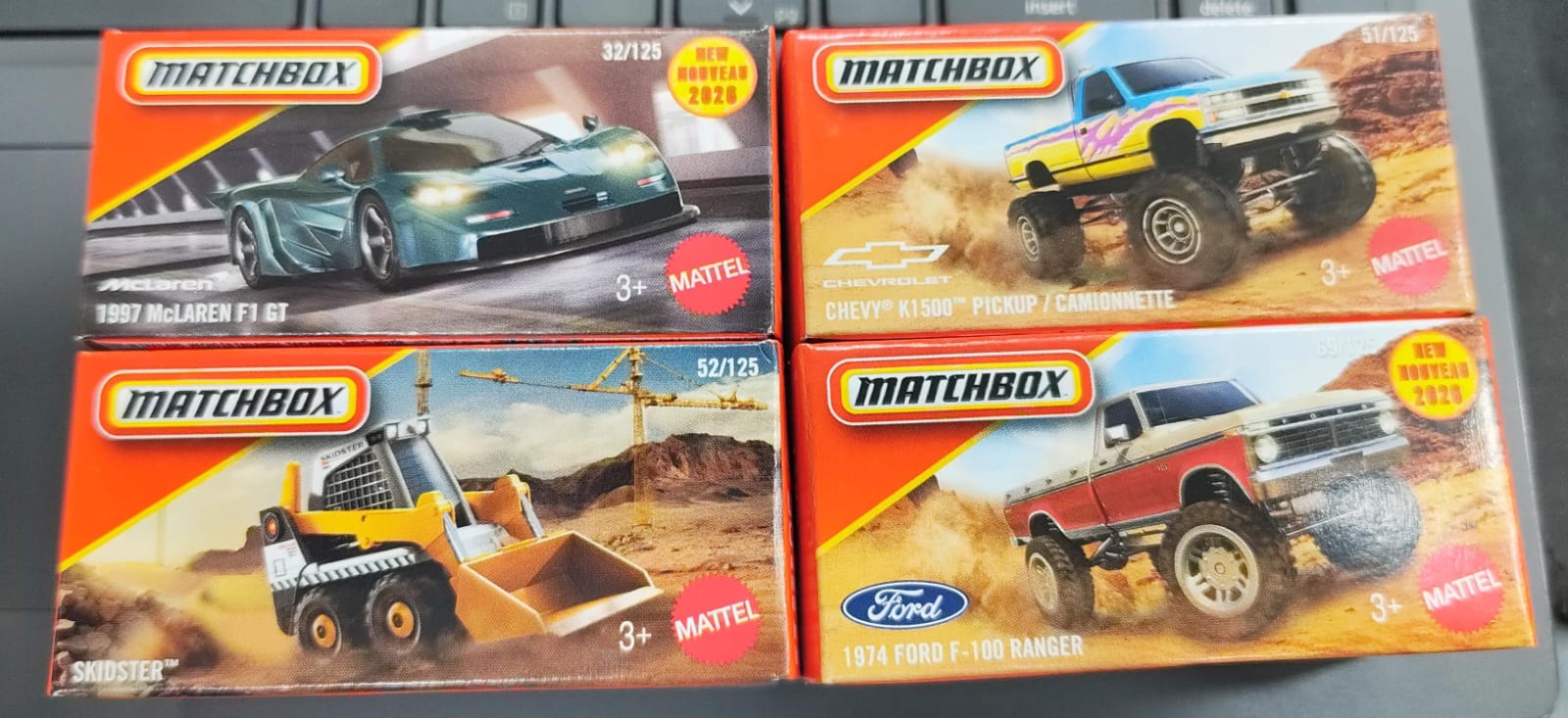 Matchbox One Pack Matchbox Mainline - Combo Pack of 4 Cars - DNK70 - 95BG - 1 – Kidsinfy.in