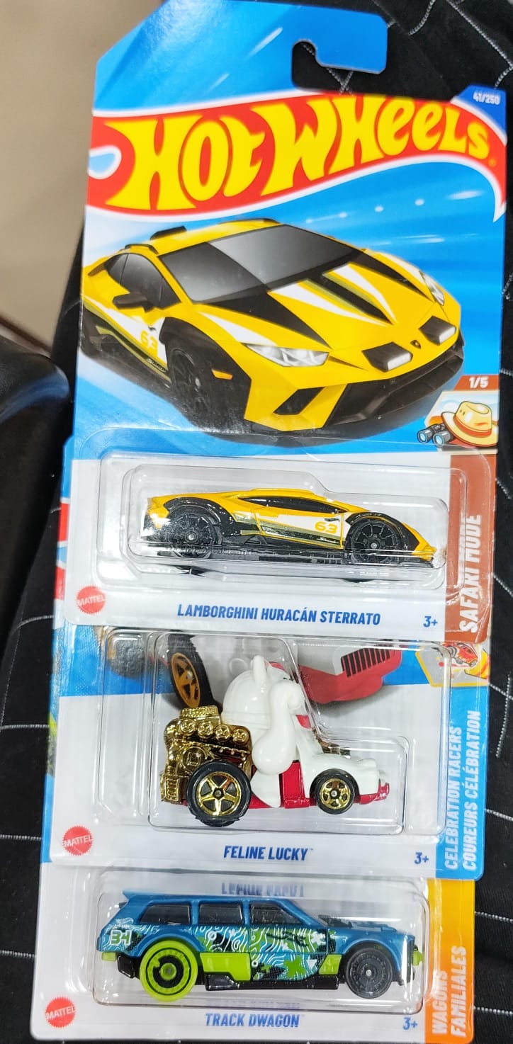 Hot Wheels Mainline - Combo Pack of 3 Cars - P Case & N Case Combo - Long Card (0)