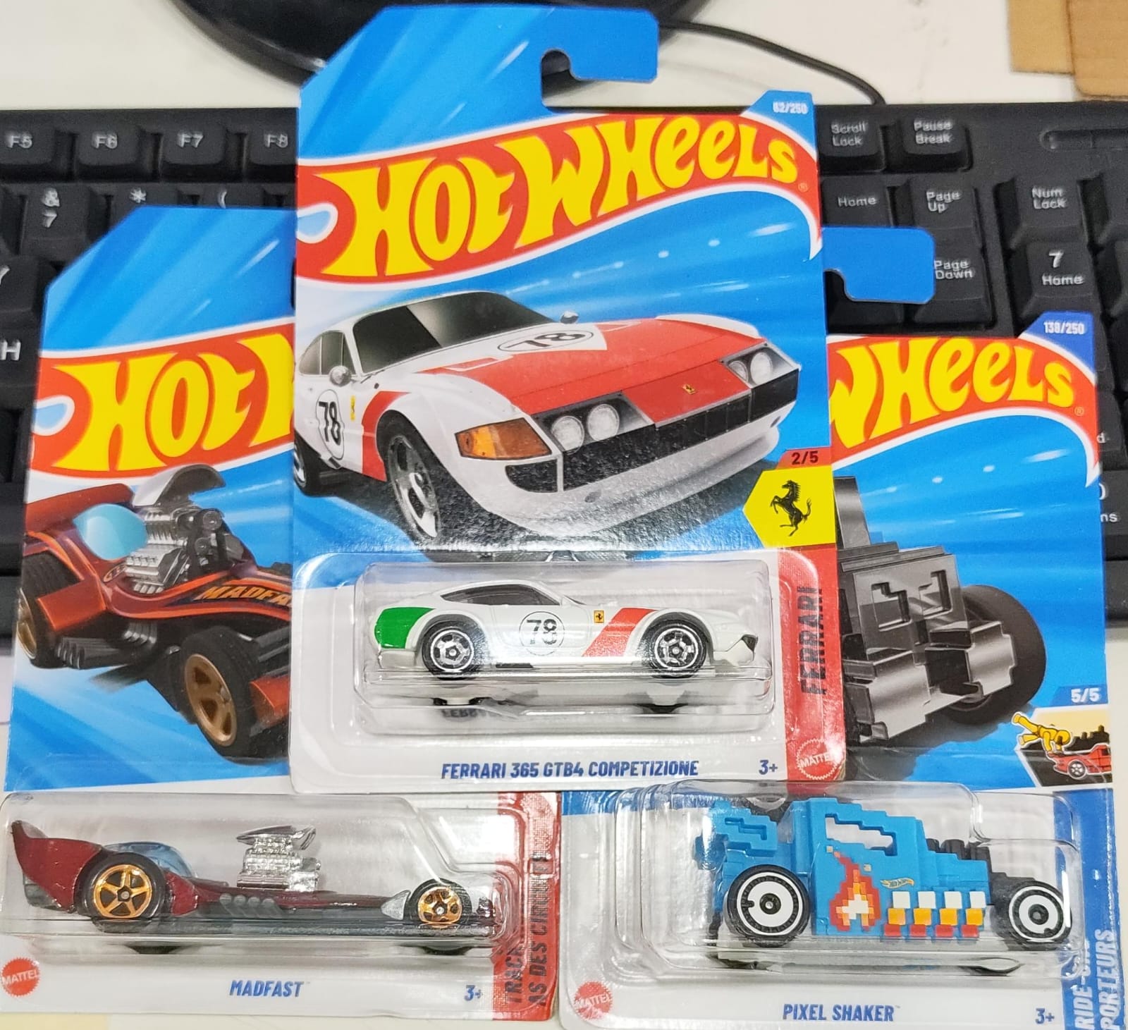 Hot Wheels Mainline - Mix Combo Pack of 3 Cars - Long Card - 001