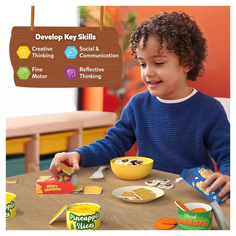 Skillmatics Grocery Set | Play Food for Realistic Pretend Play - Multicolor