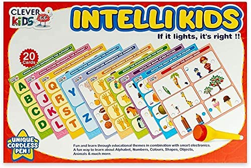 Ratna's Intellikids A Perfect Electro Game. 10 Double Sided Printed Cards - Multicolor