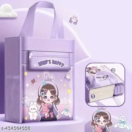 Cute Hand Bag for Women & Students – Multipurpose Document Bag, Orthopedic Lightweight School & Office Documents Bag, Travel Bag, Picnic Bag