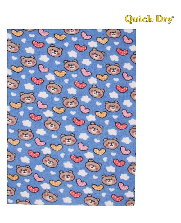 Quick Dry Baby Bed Protector Vibro Deer Print Sheet - Medium