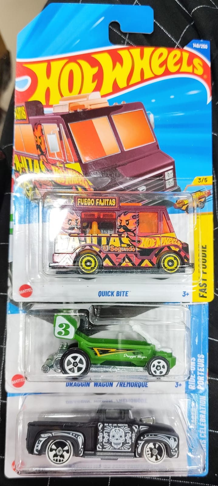 Hot Wheels Mainline - Combo Pack of 3 Cars - P Case & N Case Combo - Long Card (0)