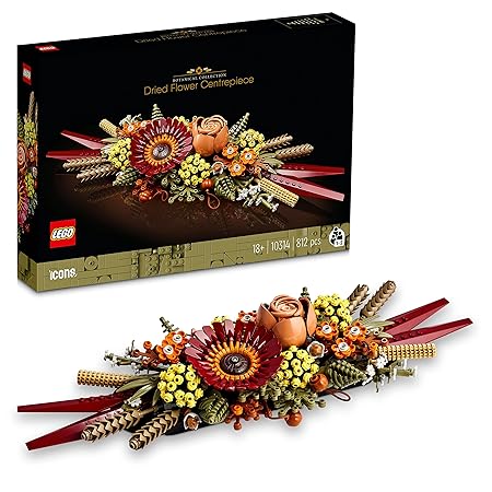 LEGO 10314 Icons Dried Flower Centrepiece Building Kit 812 Pieces - Multicolor