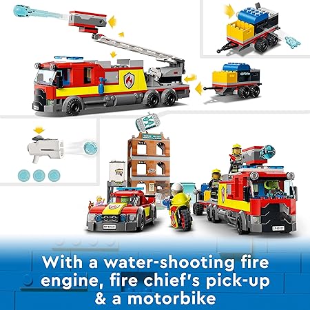 LEGO 60321 City Fire Brigade Building Kit - 766 Pcs - Multicolor (Box Damaged)
