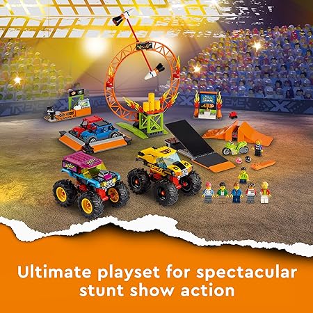 LEGO 60295 City Stunt Show Arena Building Kit - 668 Pcs - Multicolor (Box Damaged)