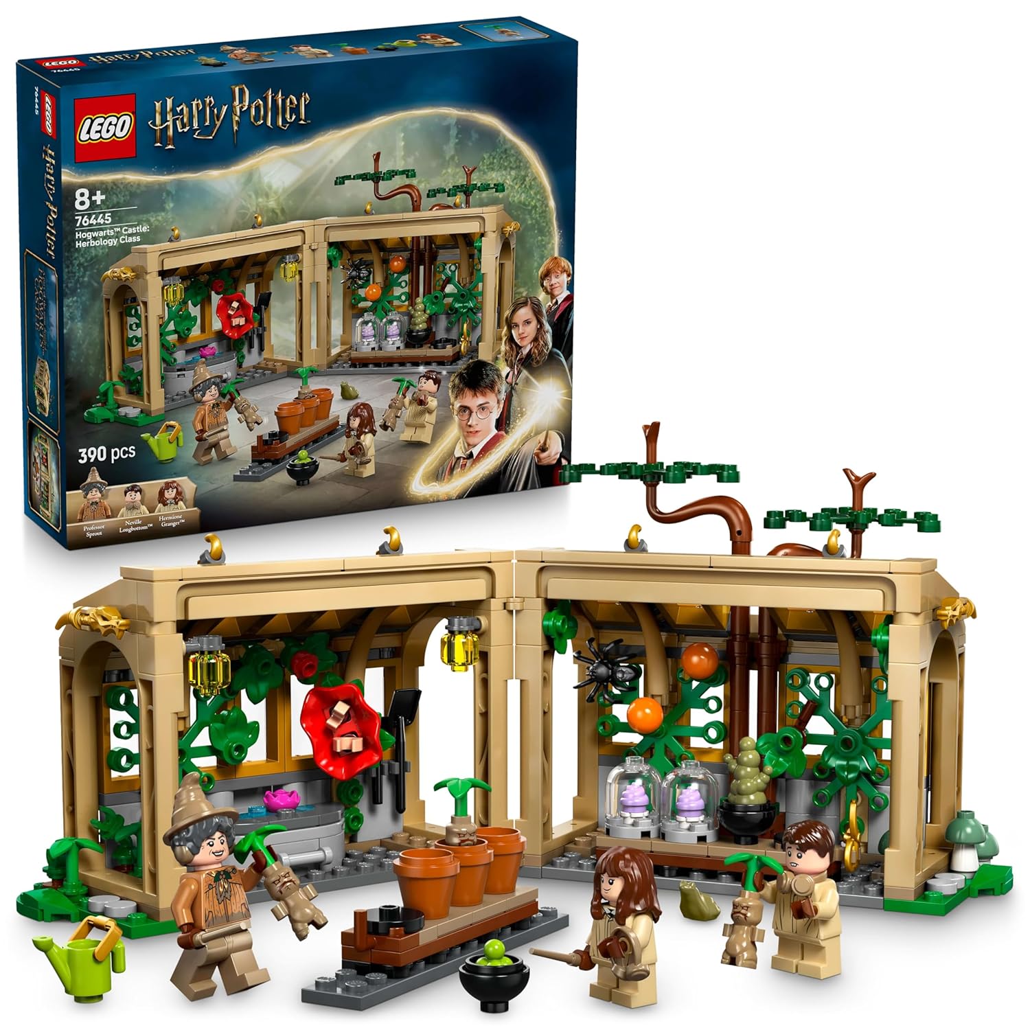 LEGO Harry Potter Hogwarts Castle: Herbology Class, Wizard Gift 76445 Building Blocks Toys for 8+ Gift for Boys and Girls