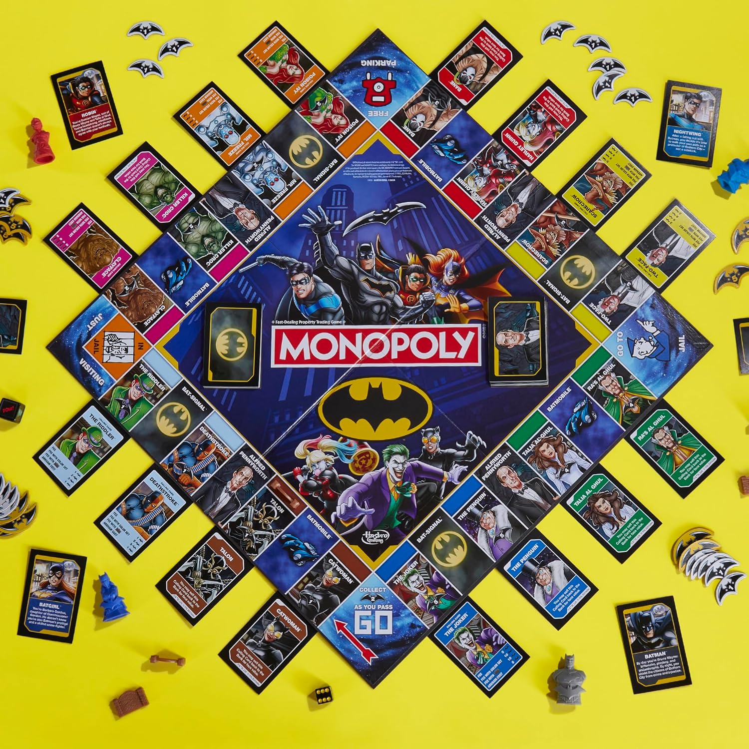 Monopoly Batman Edition Board Game | Monopoly Game for Batman Fans | 2 to 4 Players | Multicolor