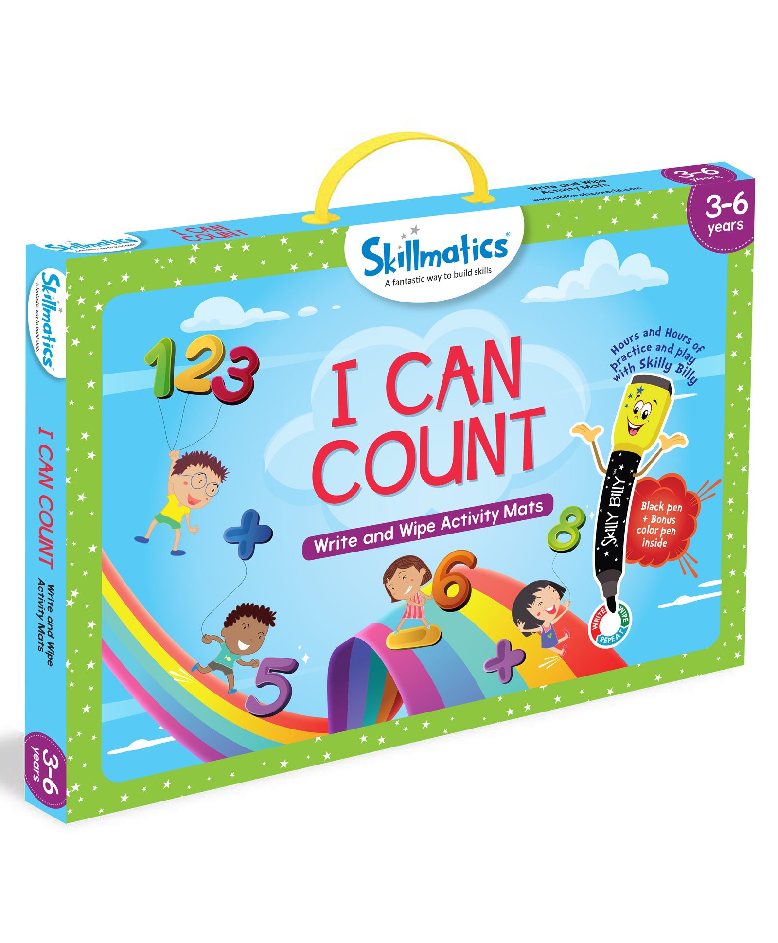 Skillmatics Educational Game - I Can Count Activity Mats (Multicolor)