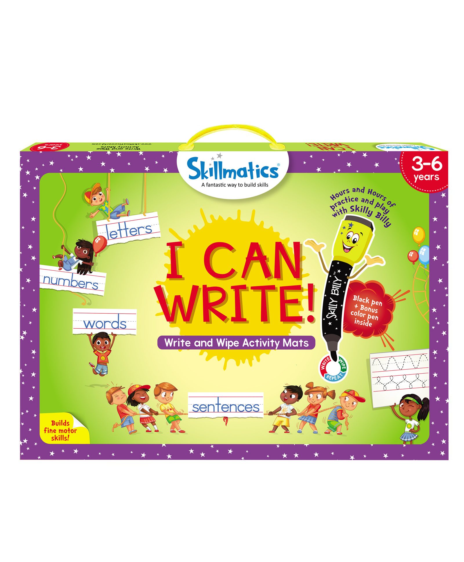 Skillmatics Educational Game - I Can Write Activity Mats - Multicolor