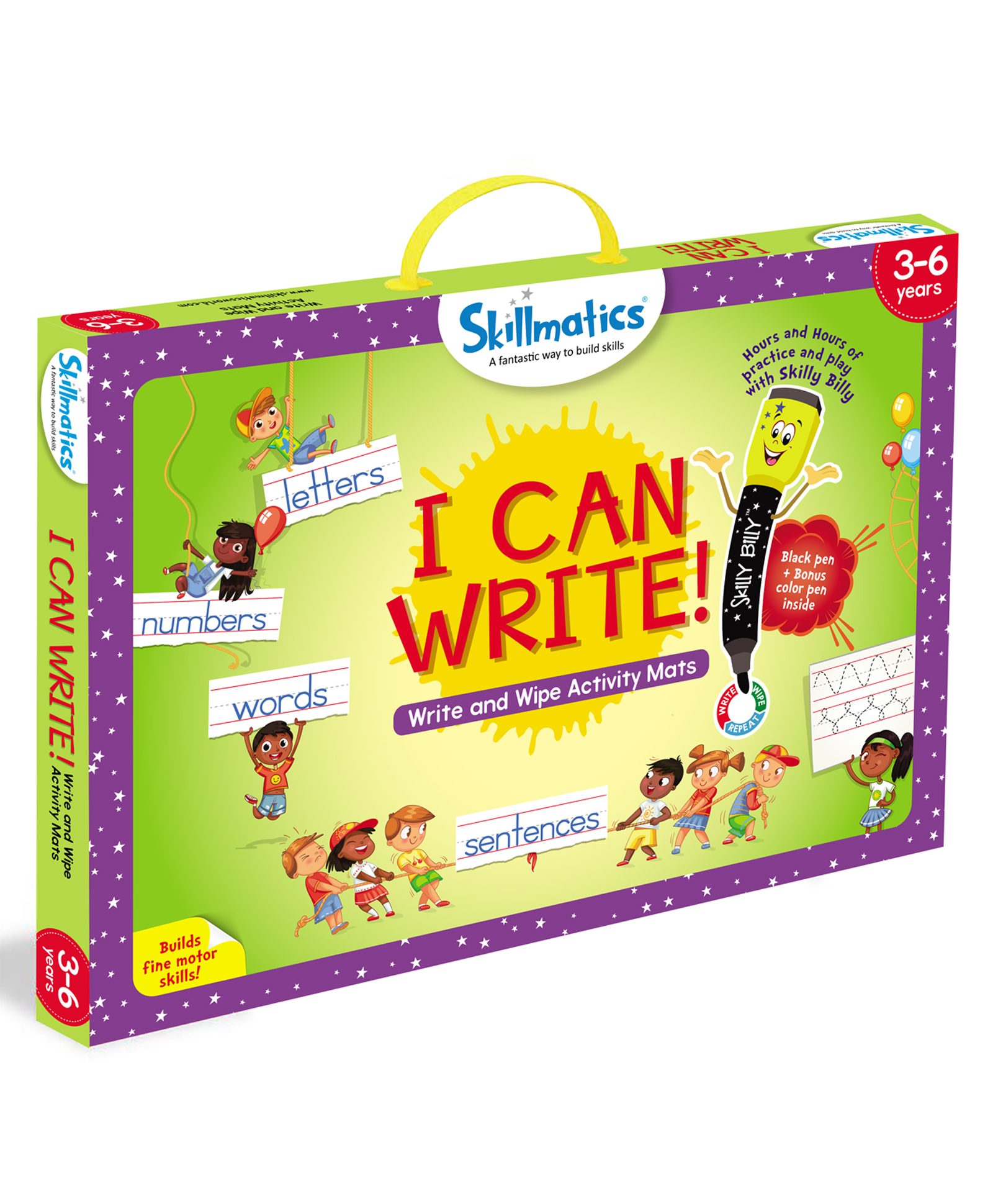 Skillmatics Educational Game - I Can Write Activity Mats - Multicolor