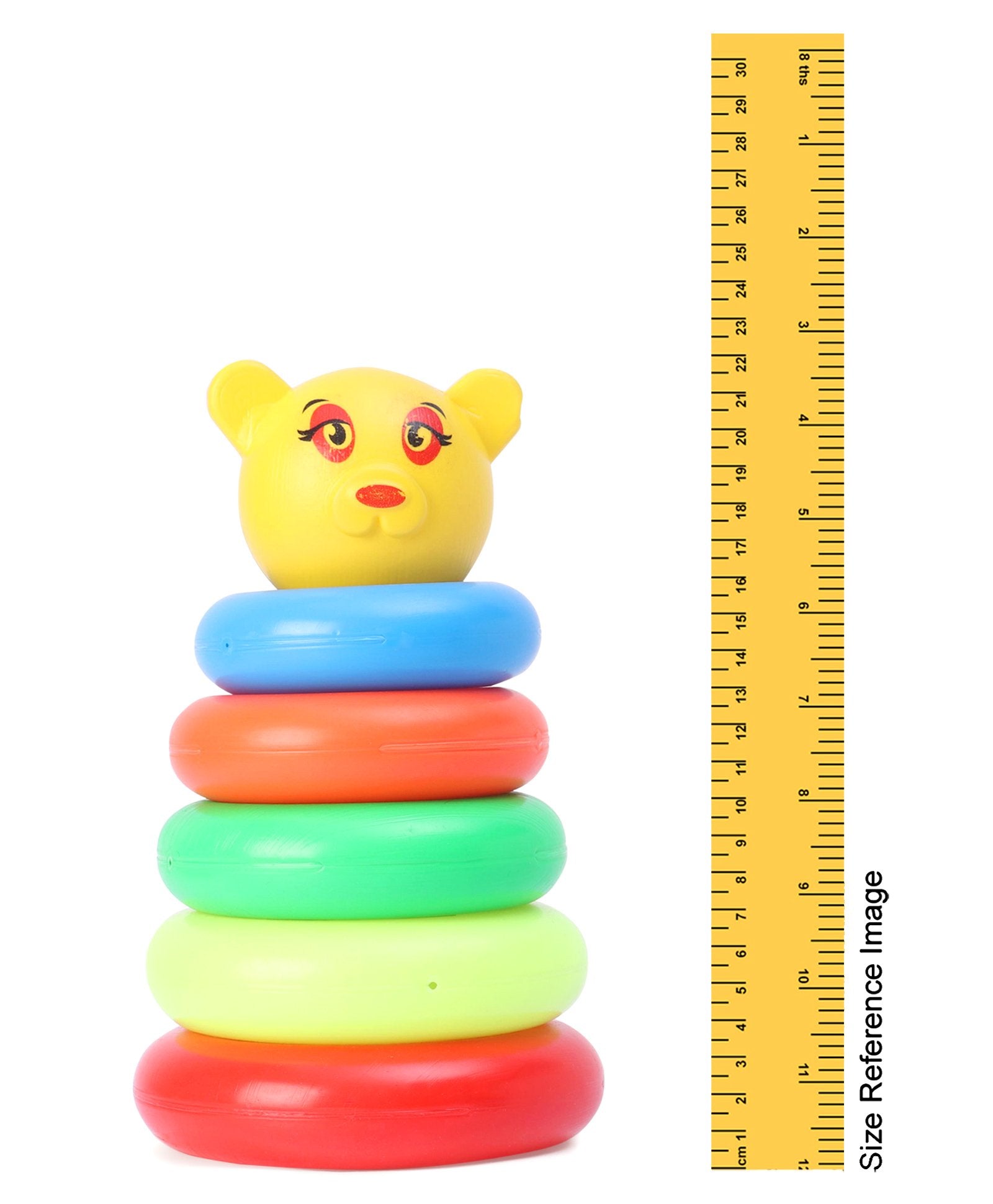 TOYZTREND Plastic Baby Kids Teddy Stacking Ring Jumbo Stack Up Educational  Toy Assorted color Rings Tower Construction Toys : Amazon.in: Toys & Games